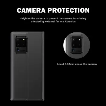 Auto Magnet Smart Flip case Pentru Samsung Galaxy S20 FE S8 S9 S10 S21 Plus Ultra Nota 8 9 10 20 Plus Kickstand Auto Somn
