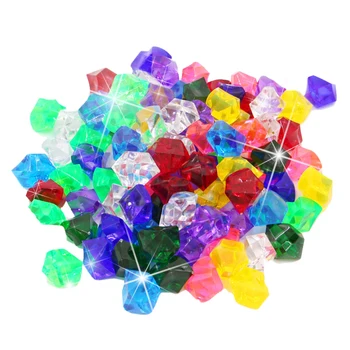 400BUC de Plastic, Pietre, Boabe de Gheață Colorate Pietre Mici Copii Bijuterii Acrilice Comori Bijuterii de Gheata Counter Diamante de Cristal Jucărie