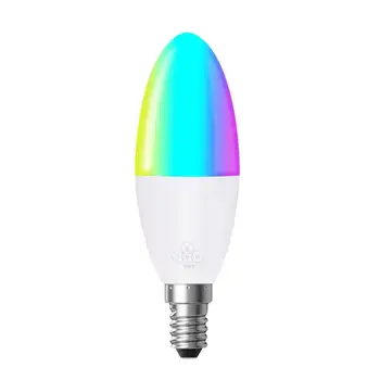 1buc WiFi Inteligent Bec LED 6W RGB E14/E26/E27/B22 Schimbare de Culoare Bec Voce App de la Distanță de Control de Muncă Cu Alexa de Start Google