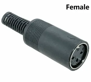 1 buc Mini 3 /4/ 5/ 6/ 7/ 8pini Masculin/Feminin Jack cu Mâner de Plastic Negru Dop Terminal Priză DIY Lipire Conector