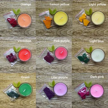 24 de Culori 2g Per Culoare DIY Ceara Pigment Colorant Non-toxice de Soia, Ceara de Pigment de Colorare Pentru a Face Lumânare Parfumată
