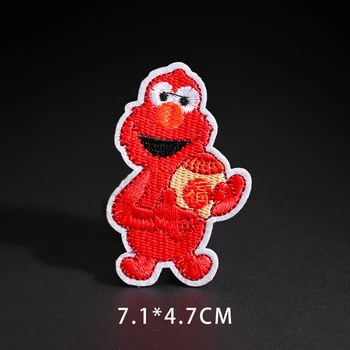 Desene animate Sesame Street Barbapapa Fier Pe Patch-uri Pentru Haine Drăguț DIY Elmo Cookie Monster Brodate Autocolante Pe Aplicatii