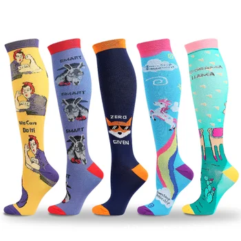Ciorapii medicinali Noutăți Hit de vânzări de desene animate de sport mai sus de genunchi nailon de funcționare Anime lung de moda de Lux șosete Amuzante