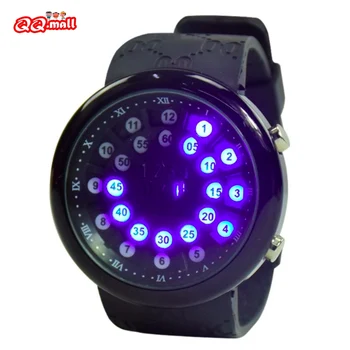 Noua Minge de afișare ceasuri Rola Mingea Afișaj Analogic Bărbați Femei Ceas Sport Cronometru Ceasuri de mana cu LED albastru reloj digital hombre