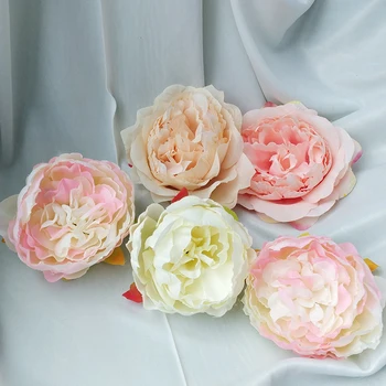 10buc Înaltă Calitate de Simulare de Bază de Bujor de Flori de Mătase Cap DIY Coroană de Flori de Perete Nunta de Fundal Decor Fals a Crescut de Flori