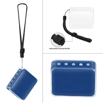 TPU Protector Piele Caz Acoperire Cu Curea de Mână pentru JBL GO 2 compatibil Bluetooth Speaker