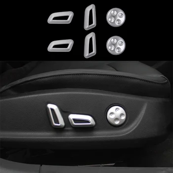 Accesorii auto 6x Chrome Frame Loc Reglați Butonul Comutator Capac Caz Garnitura Pentru Audi A4 B9 17-2018 & A5 2018