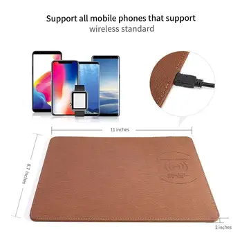 Telefon mobil Încărcător Wireless Qi de Încărcare Mouse Pad Mat Pentru IPhone X /8 8Plus Pentru Samsung S8 Plus /S7 S6 Edge Nota 8 Nota 5