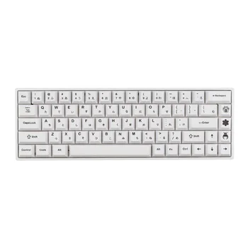 129 Cheile Negru și Alb Japonez Taste PBT Mecanice Keyboard Keycap Cherry Profil Compatibil Cu Switch-uri MX GK61/64