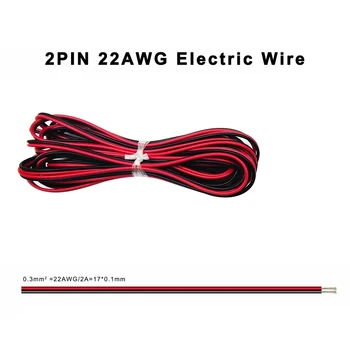 22AWG Fire Electrice 2/3/4/5/6pini Conector de Sârmă Cablu de Extensie 1/5/10/20/50/100m Pentru WS2812B WS2815 5050RGBW Benzi cu Led-uri Lumina