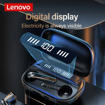 Lenovo Versiune de Upgrade TWS Căști fără Fir, Căști Bluetooth Buton Tactil Hifi Stereo Auriculare 40mAh Baterie Cu Mic QT81