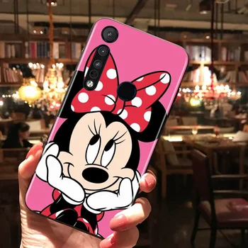 Desene animate Disney Frumoasa Minnie Mickey Mouse Pentru Motorola G8 G9 G Putere O Fuziune Marginea E6 Plus Joace Lite TPU Caz Telefon din Silicon