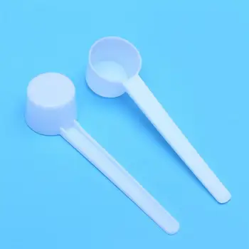 10buc 5g de Plastic de Cafea Lingura de Măsurare Pentru Lapte Praf Lichid Condimente Reîncărcabile Reutilizabile Compatibil Cupe (Alb)