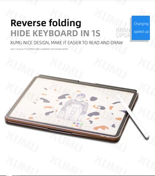 DOQO Aliaj de Aluminiu de Metal Magic Trackpad Înapoi Lumina Caz de Tastatură 360 Magnetic Rotativ Pentru iPad Pro 12.9 2018 2021 2020 de Acoperire