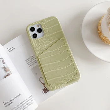 Brand de lux 3D model piele de crocodil piele Tare pachet Carte de telefon caz pentru apple iphone 7 8 Plus X 12 XR MAX 11 Pro acoperi