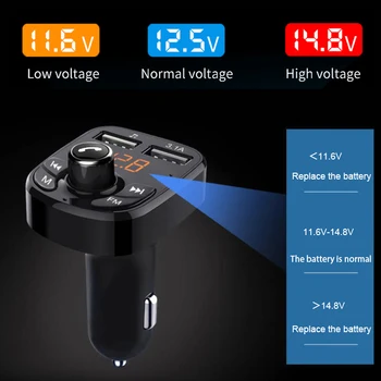 KEBIDU Bluetooth 5.0 Transmițător FM Car Kit MP3 Modulator Player Handsfree Wireless Receptor Audio Dual USB Încărcător Rapid 3.1 a