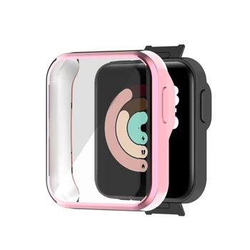 Moale Colorat Ceas Protector Caz Ecran Capac de Protectie Piele Shell pentru Xiaomi Mi Watch Lite Redmi Accesorii Ceas