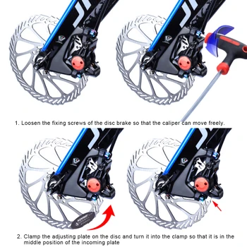 1-6Pc MTB Plăcuțele de Frână Disc de Reglare Instrument de Biciclete Tampoane de Montare Asistent Plăcuțe de Frână Rotor Instrumente de Aliniere Distanțier Bicicleta Kit de Reparare