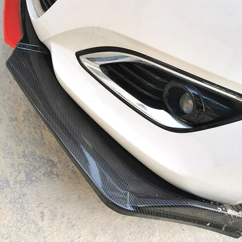 Prelungire Bara Fata Spoiler Protector Placa De Buze Kit De Caroserie Pentru Hyundai Elantra 2012 - Carbon Suprafata Bărbie Lopata
