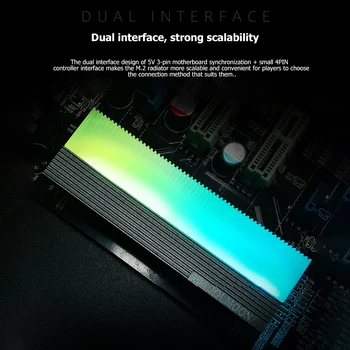 CM-M7S ARGB SSD Radiator Cooler M. 2 2280 Solid state Hard Disk Radiatoare GPU Sistem de Răcire cu Apă Waterblock