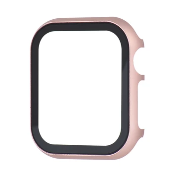Temperat film Acoperi caz Pentru Apple Watch Seria 4 3 2 1 bandă caz 42mm 38m 40mm 44mm Subțire de Aluminiu cazul Protector pentru iWatch 4