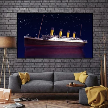 Filmul Titanic A Crescut Jack De Înaltă Calitate, Panza Pictura Arta De Perete Poze Panza De Imprimare Postere Camera De Zi Bar De Artă De Origine Autocolant