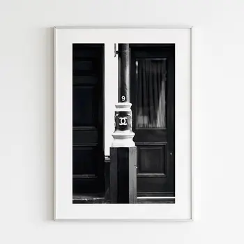Panza Pictura de Cumpărături de Moda Saci de Postere și de Imprimare Alb-Negru de Arta de Perete Imaginile pentru Camera de zi Acasă Decorare Fara rama