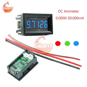 Noi DC4-30V 0.36 inch LED 50.000 mA 50mA 5 Cifre DC Ampermetru Digital Panoul de Curent Contor de 12V Amp Tester Detector de Built-in Șunt