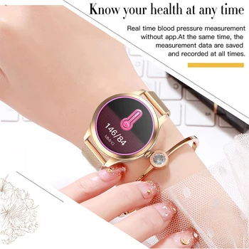 LIGE Noi Femeile Ceas Inteligent Femei de Moda Ceas de Ritm Cardiac Somn de Monitorizare Pentru Android IOS IP68 Impermeabil Doamnelor Smartwatch+Cutie