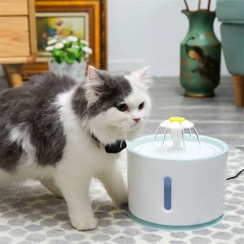 Automate Cat Fântână de Apă Senzor LED-uri Luminoase Electrice Inteligente animale de Companie Potabilă Distribuitor USB Interfață Castron Câine de alimentare cu Apă