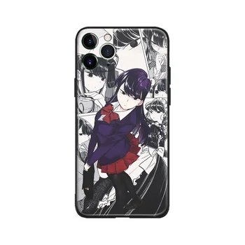 Komi Shouko Komi San Anime Silicon Moale Telefon de Sticlă Acoperi Caz Shell Pentru IPhone 6 SE 6s 7 8 Plus X XR XS 11 12 Mini Pro Max