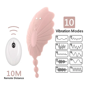 Invizibil Portabil Jucarii Sexuale pentru Femei Vbrator cu Control de la Distanță Stimulare Anala Prize Adulți Fluture Chilotei Vibratoare Ou