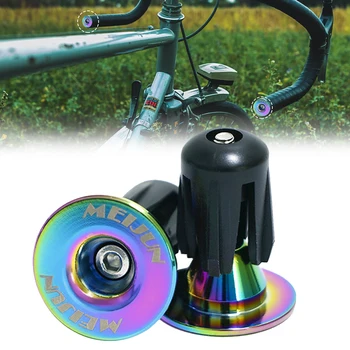 2 buc 22-24mm Biciclete Prindere Ghidon, Capac din Aliaj de Aluminiu de Blocare Munte MTB ghidon Grip End Prize Pentru Accesorii pentru Biciclete