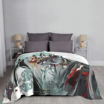 Mo Dao Zu Shi Pături Fleece Imprimat Fanart Lan Wangji Respirabil Moale Arunca Pătură pentru Acasă Canapea, Covor Bucata