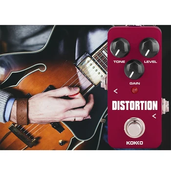 ZAMOR Denaturare Chitară Pedala, Mini-Efect Pedala Procesor Clasic Distorsiune Sunet Efect Universal pentru Chitara si Bass