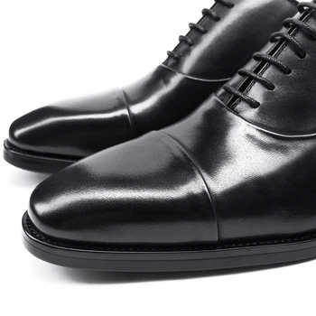 HANMCE cel Mai bun Barbati Pantofi Rochie de Petrecere / Birou & Carieră / Nunta de Dantela-Up Oxford Formale Pantofi 33-01