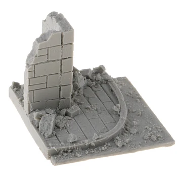 Nevopsită Ruinele zidurilor Model Kit 1:35 Scară de Peisaj in Miniatura DIY Aprovizionare