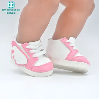 7cm Mini Papusa accesorii pentru 17inch Jucărie Nou Născut păpușă și American papusa de Moda bomboane-pantofi din piele de culoare Fata cadou