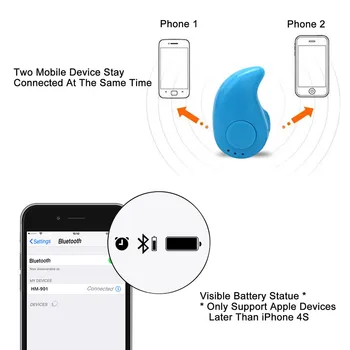 Bluetooth căști fără Fir S530 Mini fără Fir setul cu Cască Bluetooth Stereo pentru Căști Căști pentru iPhone, Samsung, xiaomi