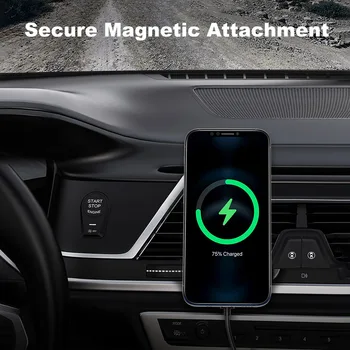Magnetic Wireless Încărcător de Mașină montat Stand pentru iPhone 12 Mini-12 Pro Max Pentru Magsafe 15W Repede Wireless Incarcator Auto Suport de Telefon