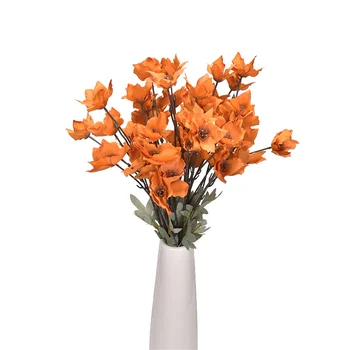 6 narcise flori artificiale pentru hotel petrecere DIY nunta buchete de mireasa în aer liber de decorare ghivece de flori decorative acasă decore