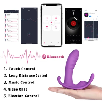 Purta Vibrator Fluture Vibratoare Jucarii Sexuale pentru Femei pentru Orgasm Masturbator APP Control de la Distanță Bluetooth Penis artificial Vibratoare pentru Adulți