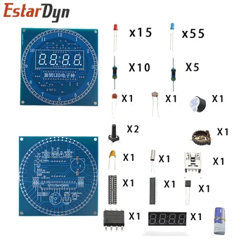 DIY Rotativ Digital cu LED-uri Modulul de Afișare de Alarmă Electronic Ceas Digital Kit 51 CSM Învățare Bord 5V DS1302