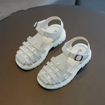 CMSOLO Negru Sandale Pentru Fete Pantofi de Calitate, Copii, Moda de Vara Sandale Pentru Fete New Sosire 2021 Copil Alb, Sandale Baieti Noi