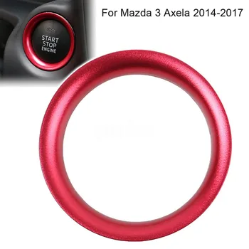 Styling auto din Aliaj de Aluminiu Motor Start-Stop Inel Garnitura de Aprindere Cheie Inel pentru Mazda 3 Axela-2017 Accesoriu Interior #266391