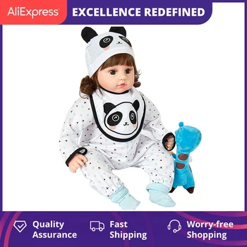 Realiste 50 cm Papusa Bebe Renăscut Baby Dolls pentru Copii Jucarii Copilul Corp Plin de Silicon Fata Renăscut Papusa cu Haine de Vară