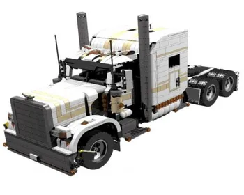 NOI Legoins tehnologie bloc MOC rezervor remorcă basculantă de control de la distanță de asamblare mici granule masina băiat jucărie cadou