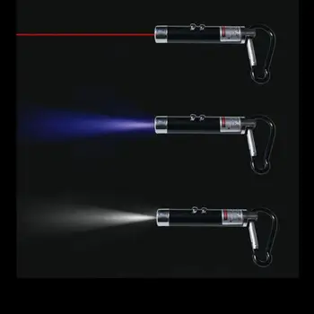 Multi-funcțional UV Bancnote de Inspecție Lampa, Lanterna Si Laser Pen 3In1Climbing Munte Catarama Mini Carabiniera Pisica Amuzant Jucărie
