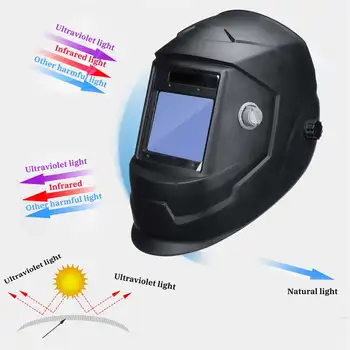 Alimentat solare Auto Întunecare masca de Sudura Reglabil Nuanta DIN Gama 9-13/Restul DIN 4 Mari Vizualiza Zona de Arc Tig Sudor Mig Masca