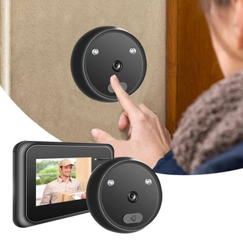 R11 Digital Peephole Viewer Soneria 2.4 inch IR Night Vision Electronice Ochi Ușa Camerei Clopot Ușă Monitor Interior